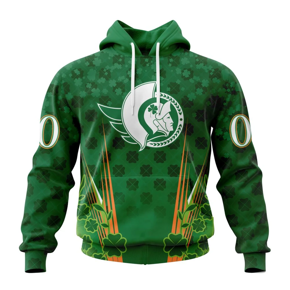Hoodie NHL Ottawa Senators Special Design For St. Patrick's Day St2402 QTNHL080524A1148HD