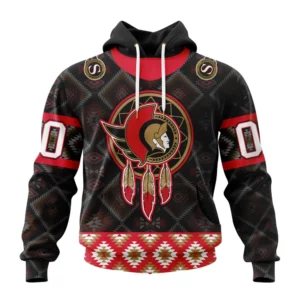 Hoodie NHL Ottawa Senators Special Design With Native Pattern St2303 QTNHL080524A1362HD