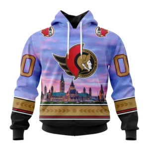 Hoodie NHL Ottawa Senators Special Design With Parliament Hill St2301 QTNHL080524A4080HD