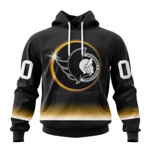 Hoodie NHL Ottawa Senators Special Eclipse Design St2401 QTNHL080524A626HD