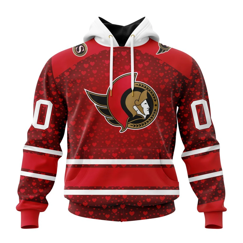 Hoodie NHL Ottawa Senators Special Gift For Valentines Day St2401 QTNHL080524A991HD