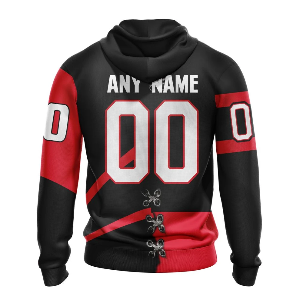 Hoodie NHL Ottawa Senators Special Home Mix Reverse Retro Personalized Kits QTNHL080524A928HD - Image 2