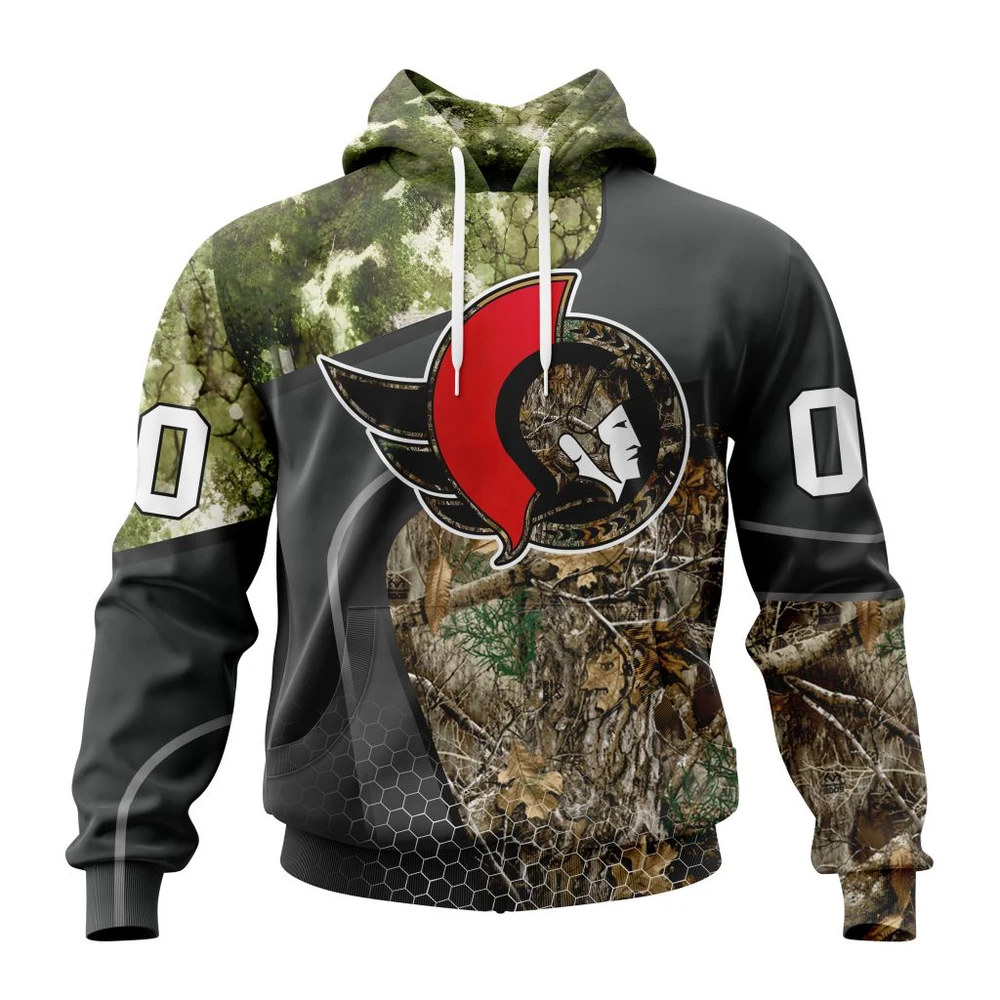 Hoodie NHL Ottawa Senators Special Hunting Camo Design St2302 QTNHL080524A1310HD