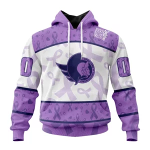 Hoodie NHL Ottawa Senators Special Lavender Fight Cancer St2201 QTNHL080524A3101HD