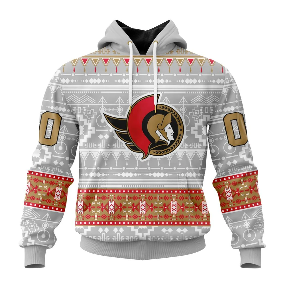 Hoodie NHL Ottawa Senators Special Native Design St2302 QTNHL080524A2053HD