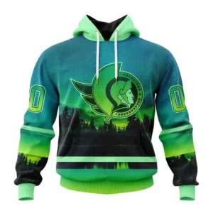 Hoodie NHL Ottawa Senators Special Northern Lights Design St2302 QTNHL080524A1374HD