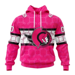 Hoodie NHL Ottawa Senators, Specialized Design I Pink I Can! In October We Wear Pink Breast Cancer QTNHL080524A3616HD