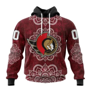 Hoodie NHL Ottawa Senators, Specialized Mandala Style St2201 QTNHL080524A4048HD