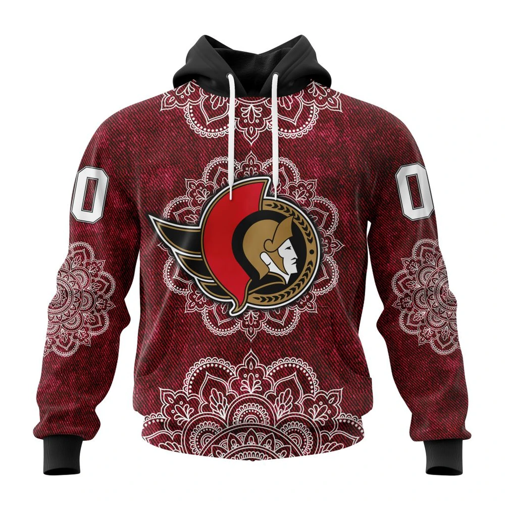 Hoodie NHL Ottawa Senators, Specialized Mandala Style St2201 QTNHL080524A4048HD