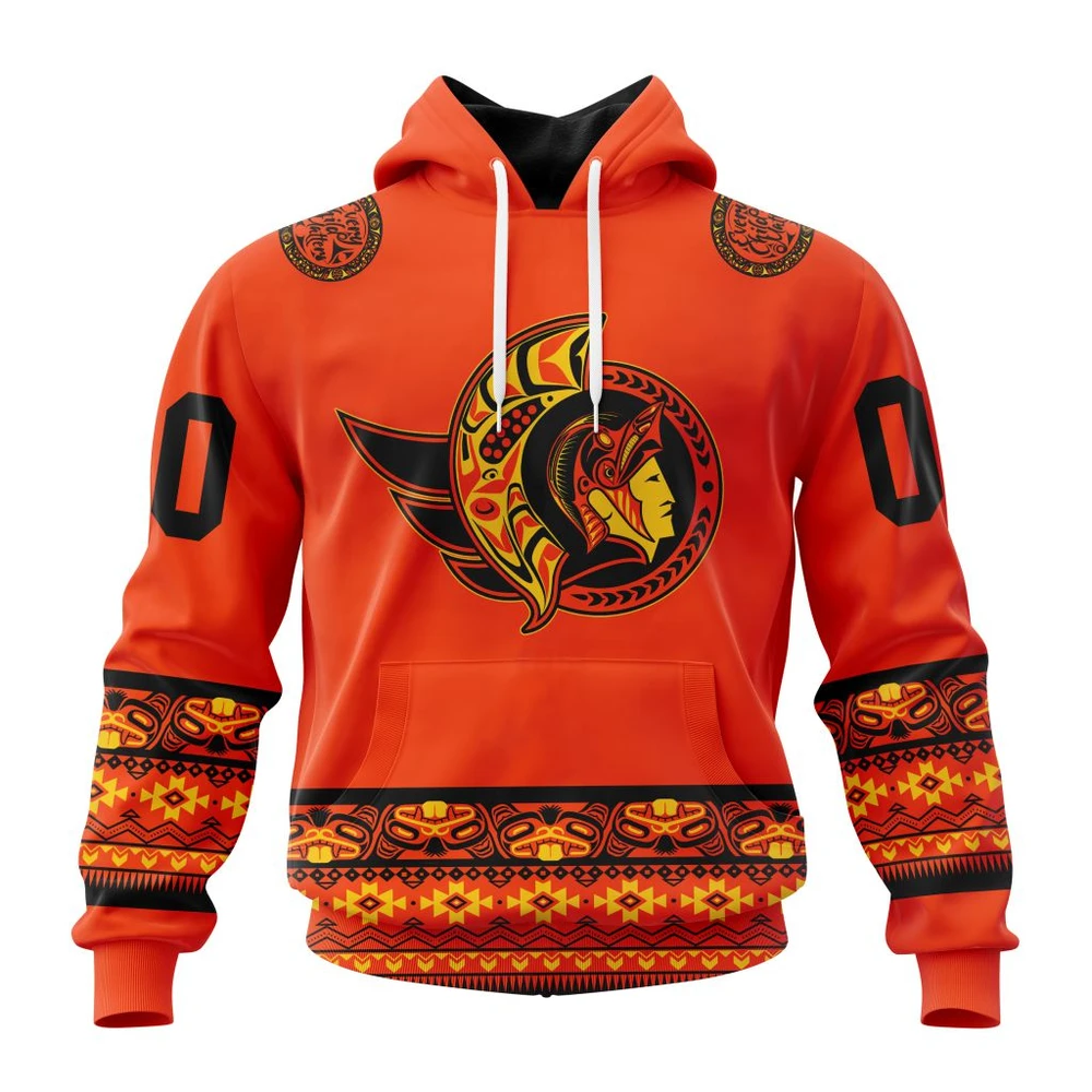 Hoodie NHL Ottawa Senators, Specialized National Day For Truth And Reconciliation QTNHL080524A366HD