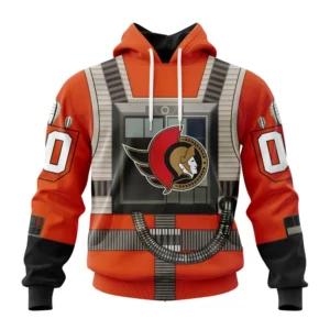 Hoodie NHL Ottawa Senators Star Wars Rebel Pilot Design St2201 QTNHL080524A2323HD