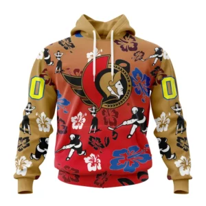 Hoodie NHL Ottawa Senators X Hawaii Specialized Design For Hawaiia V0122 QTNHL080524A3777HD