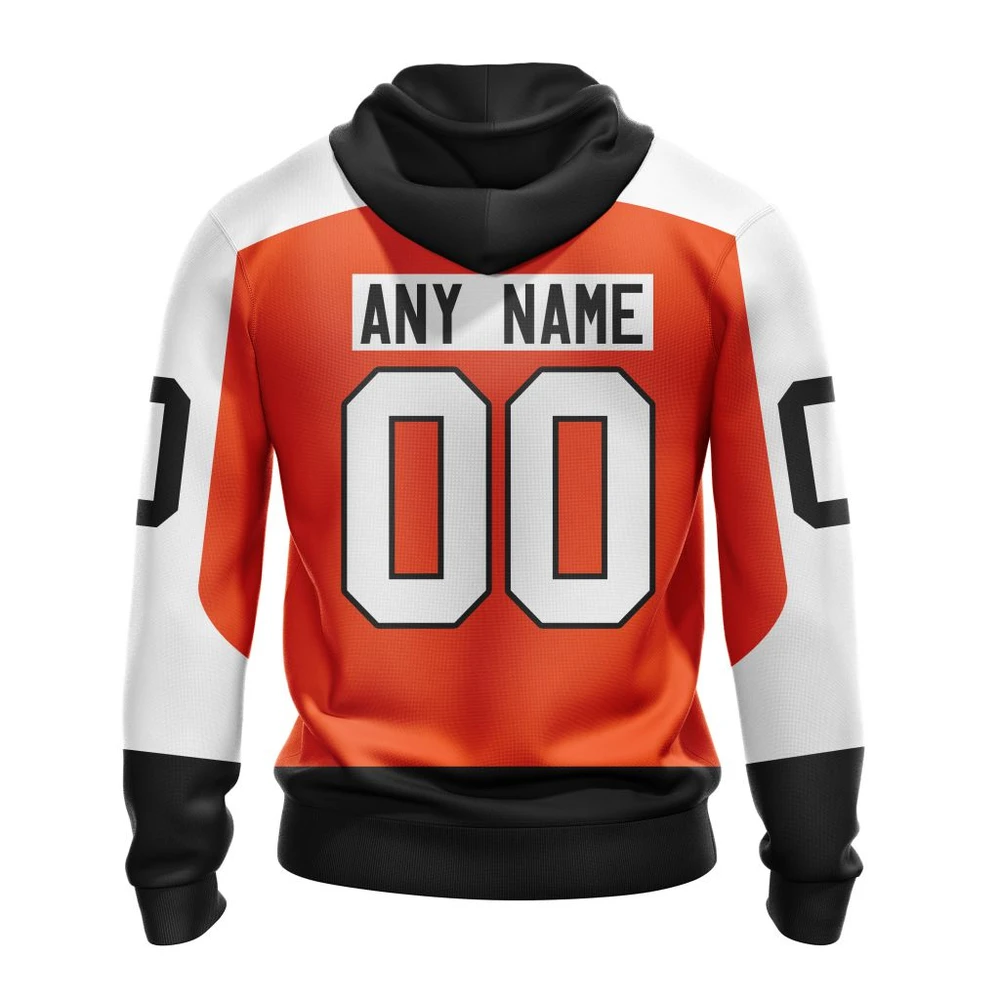 Hoodie NHL Philadelphia Flyers Home Kits QTNHL080524A1689HD - Image 2