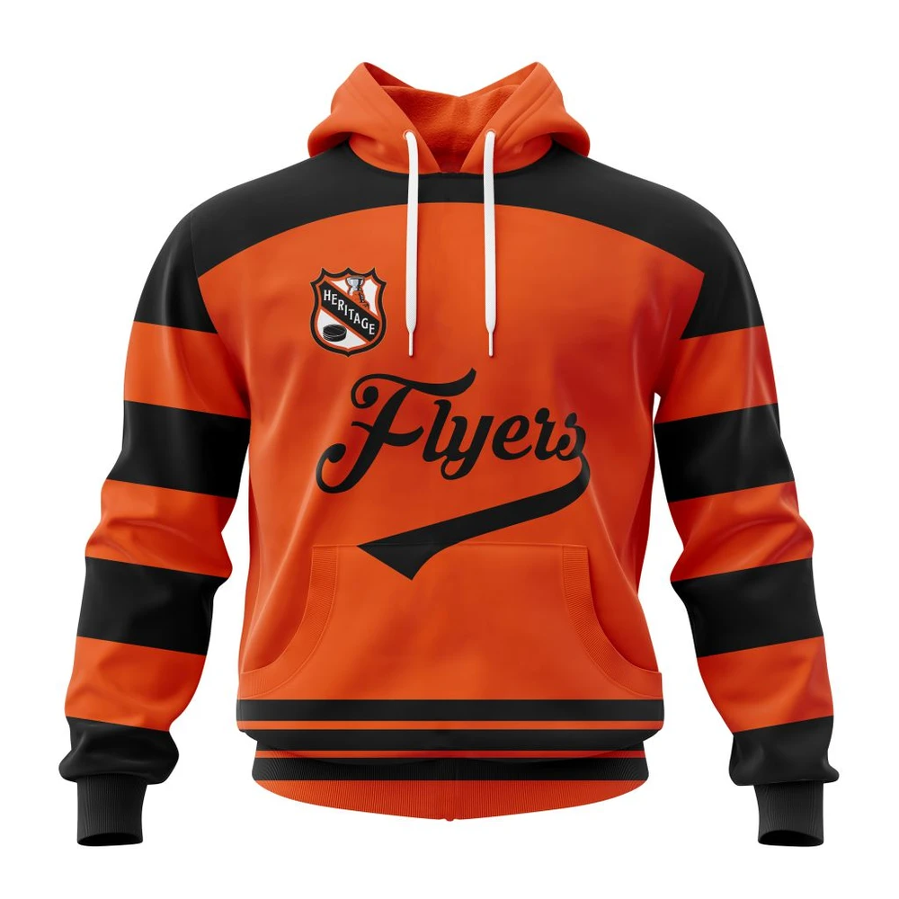 Hoodie NHL Philadelphia Flyers Personalized Heritage Design St2401 QTNHL080524A657HD