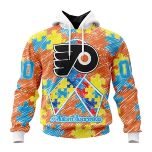 Hoodie NHL Philadelphia Flyers Special Autism Awareness Design St2201 QTNHL080524A2469HD