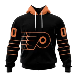 Hoodie NHL Philadelphia Flyers Special Blackout Design St2401 QTNHL080524A593HD