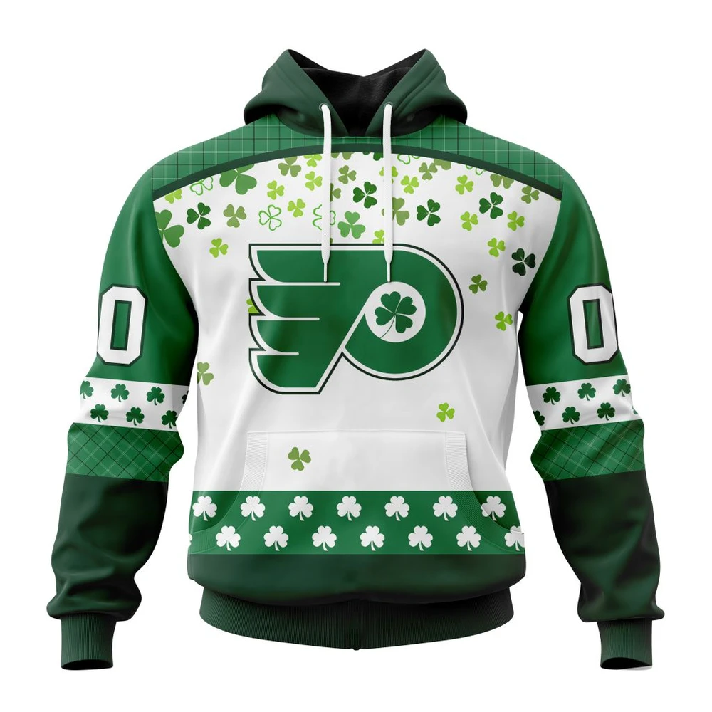 Hoodie NHL Philadelphia Flyers Special Design For St. Patrick Day St2401 QTNHL080524A1240HD