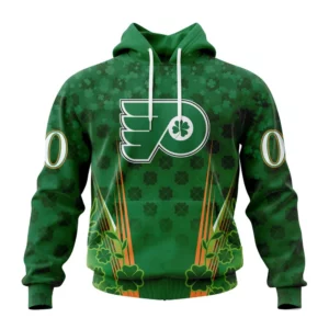 Hoodie NHL Philadelphia Flyers Special Design For St. Patrick&apos;s Day St2402 QTNHL080524A1147HD