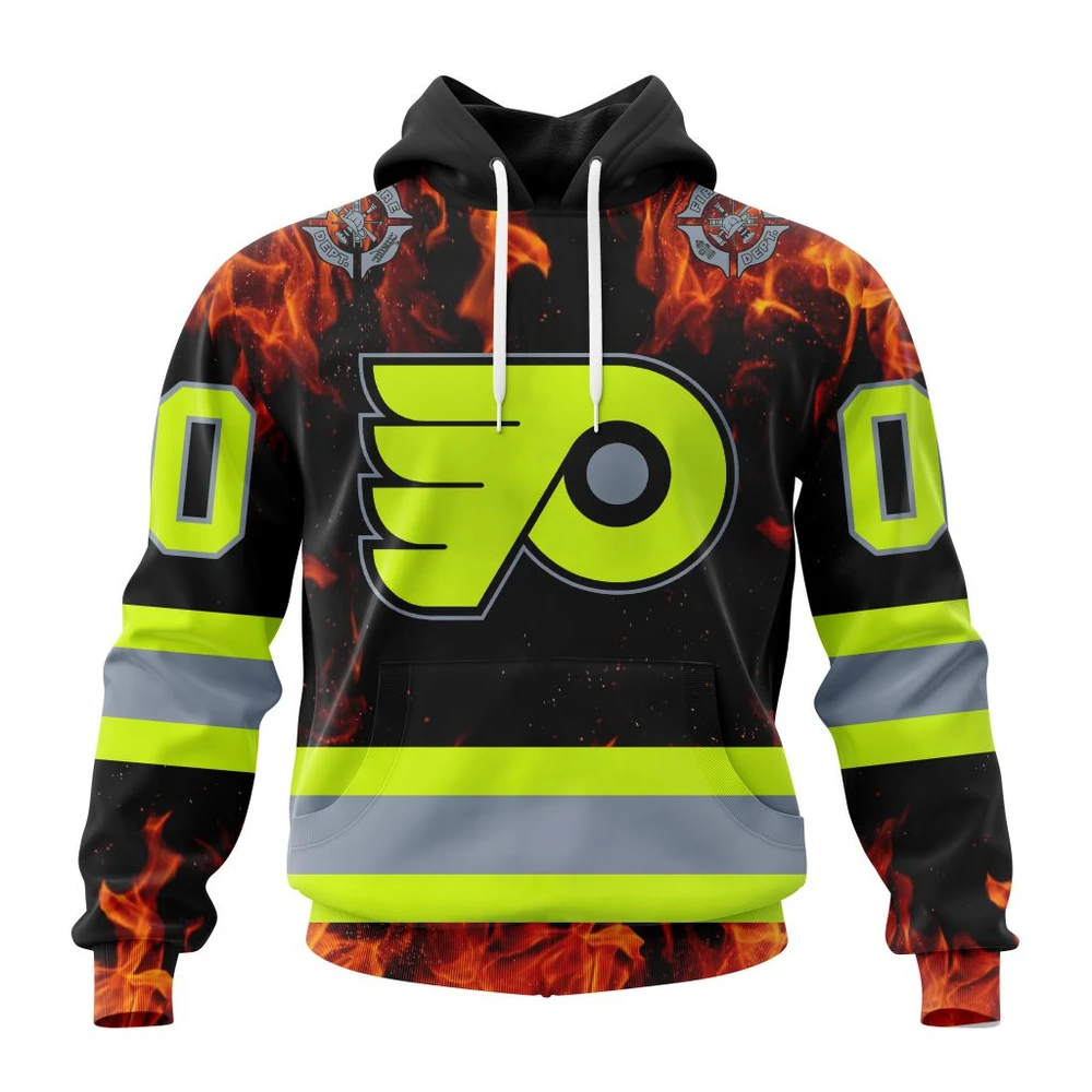 Hoodie NHL Philadelphia Flyers Special Design Honoring Firefighters St2401 QTNHL080524A1085HD