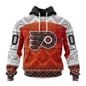 Hoodie NHL Philadelphia Flyers Special Design With Native Pattern St2303 QTNHL080524A1296HD