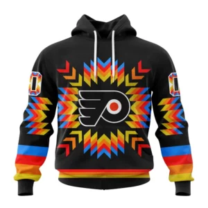 Hoodie NHL Philadelphia Flyers Special Design With Native Pattern St2306 QTNHL080524A1021HD