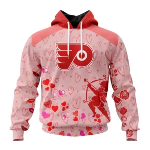 Hoodie NHL Philadelphia Flyers Special Gift For Valentines Day St2402 QTNHL080524A958HD