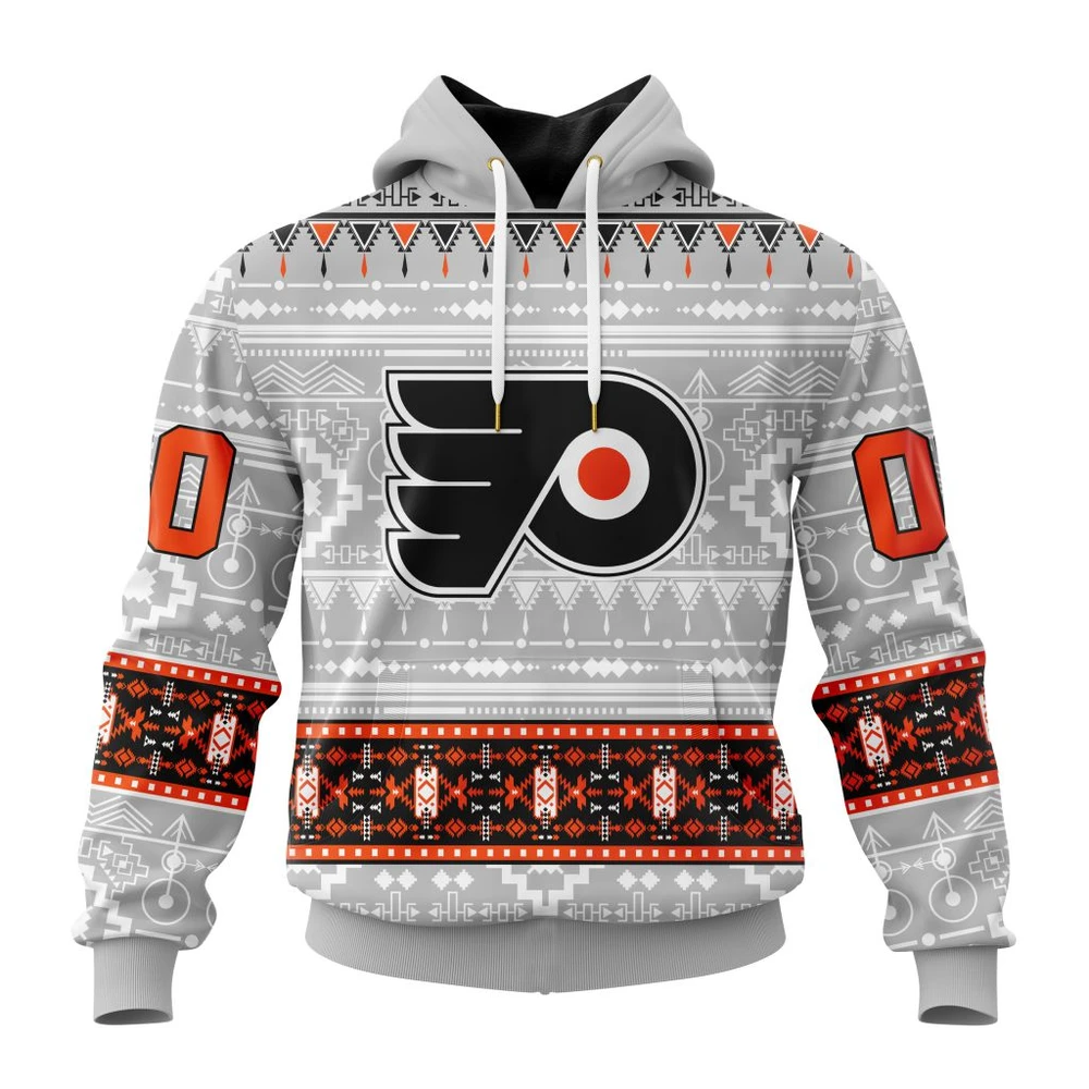 Hoodie NHL Philadelphia Flyers Special Native Design St2302 QTNHL080524A2052HD