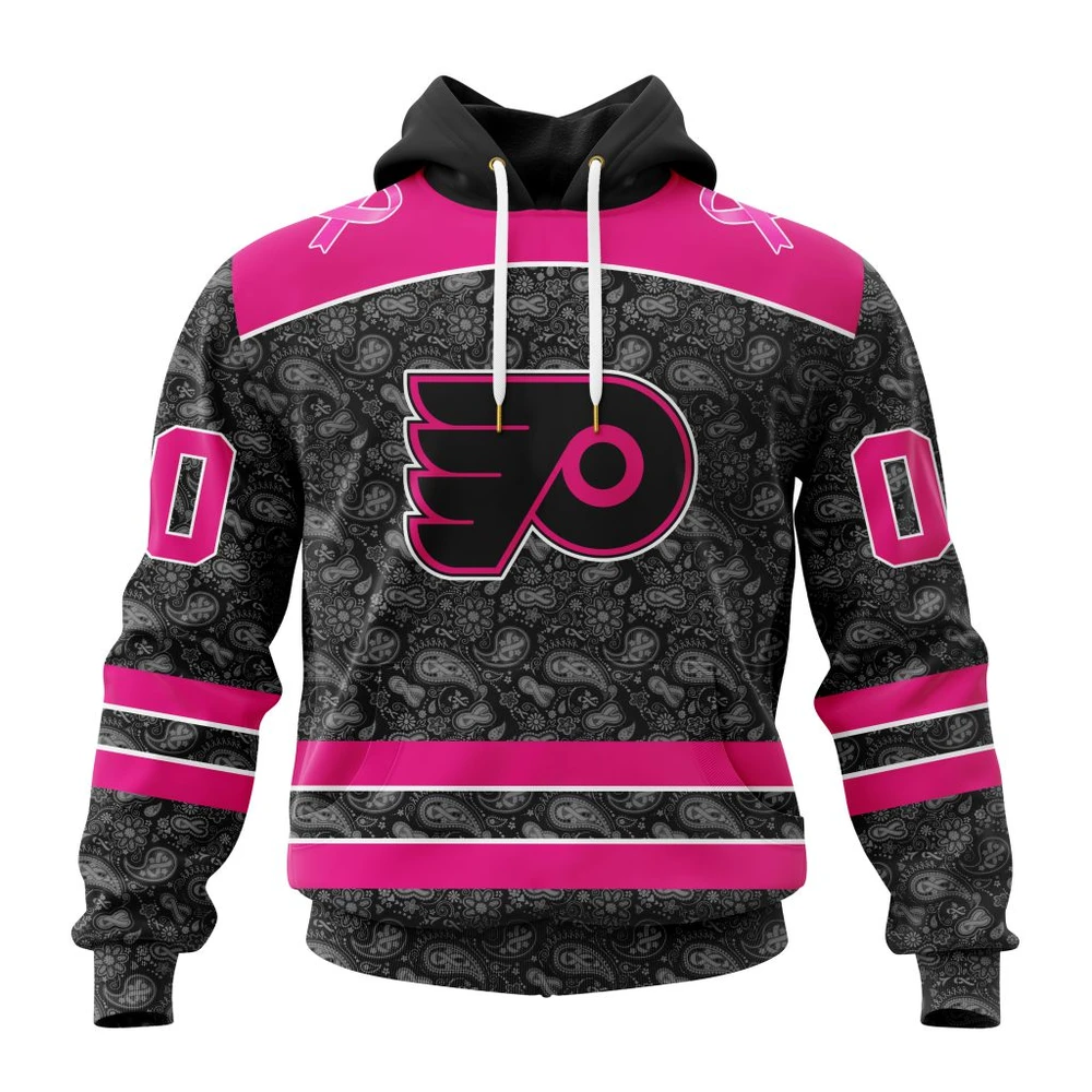 Hoodie NHL Philadelphia Flyers Special Pink In The Rink Fight Breast Cancer St2301 QTNHL080524A2079HD