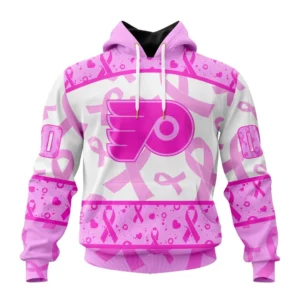 Hoodie NHL Philadelphia Flyers Special Pink October Breast Cancer Awareness Month St2302 QTNHL080524A1858HD