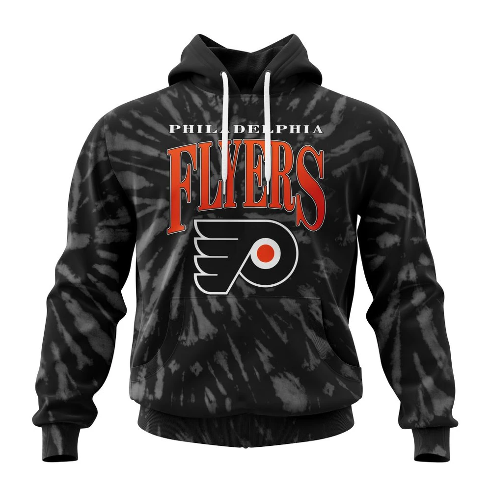 Hoodie NHL Philadelphia Flyers Special Retro Vintage Tie Dye St2201 QTNHL080524A3066HD