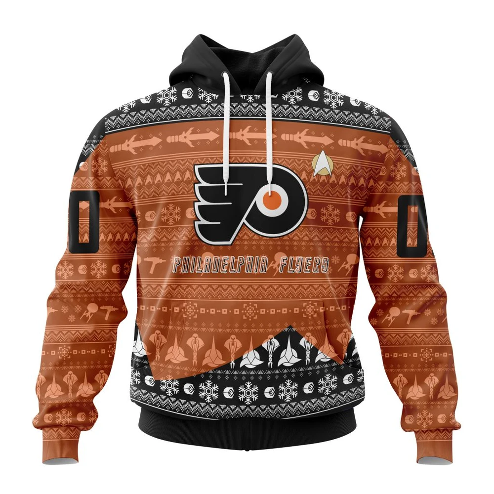 Hoodie NHL Philadelphia Flyers Special Star Trek Design St2201 QTNHL080524A3007HD