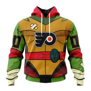 Hoodie NHL Philadelphia Flyers Special Teenage Mutant Ninja Turtles Design St2301 QTNHL080524A2265HD