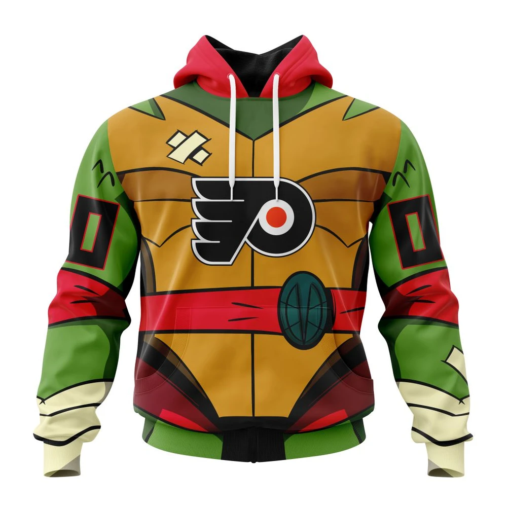 Hoodie NHL Philadelphia Flyers Special Teenage Mutant Ninja Turtles Design St2301 QTNHL080524A2265HD