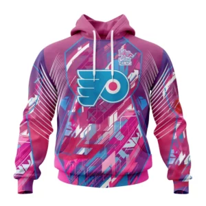 Hoodie NHL Philadelphia Flyers, Specialized Design I Pink I Can! Fearless Again Breast Cancer QTNHL080524A3560HD