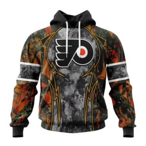 Hoodie NHL Philadelphia Flyers, Specialized Design Wih Camo Concepts For Hungting In Forest QTNHL080524A3644HD