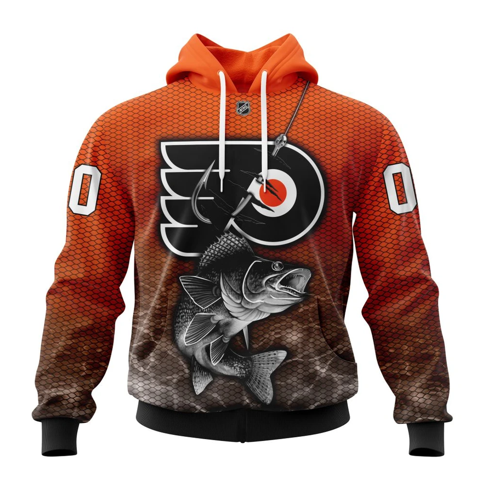 Hoodie NHL Philadelphia Flyers, Specialized Fishing Style St2201 QTNHL080524A3990HD