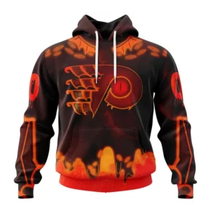 Hoodie NHL Philadelphia Flyers, Specialized Jersey For Halloween Night QTNHL080524A3194HD