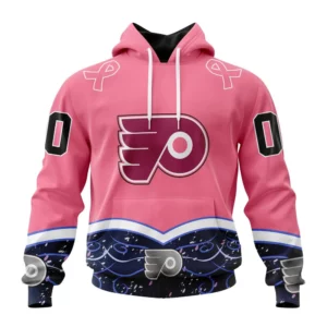 Hoodie NHL Philadelphia Flyers, Specialized Unisex For Hockey Fights Cancer QTNHL080524A2820HD