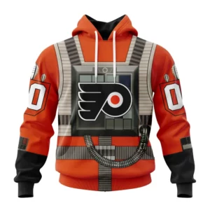 Hoodie NHL Philadelphia Flyers Star Wars Rebel Pilot Design St2201 QTNHL080524A2322HD