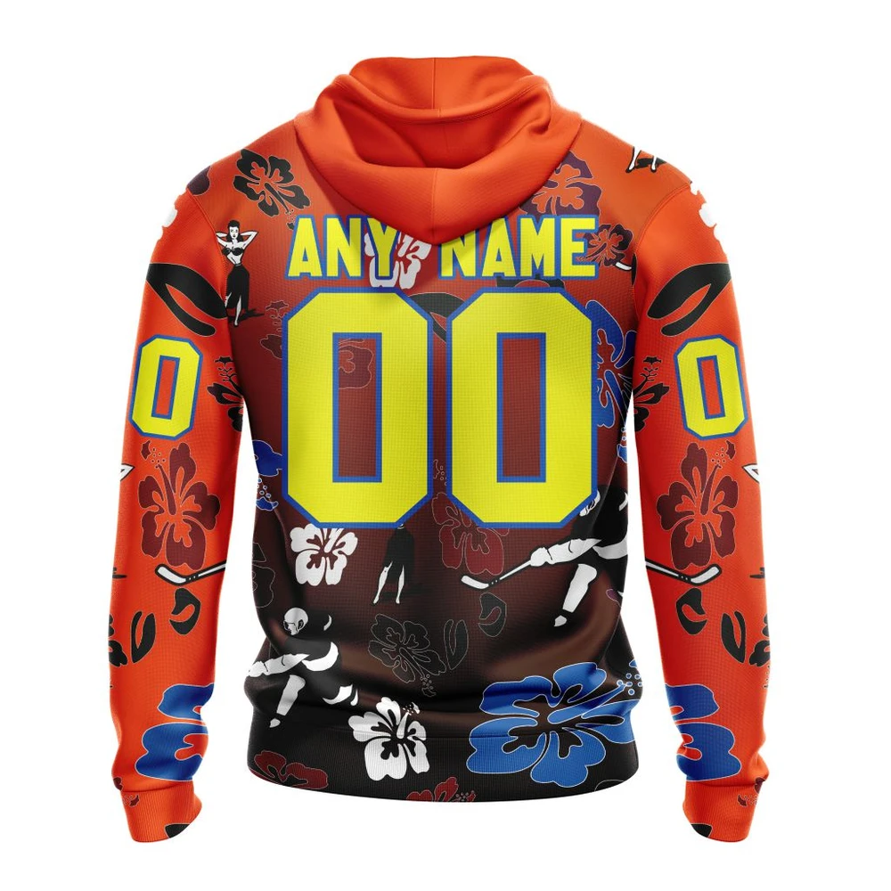 Hoodie NHL Philadelphia Flyers X Hawaii Specialized Design For Hawaiia V0122 QTNHL080524A3793HD - Image 2