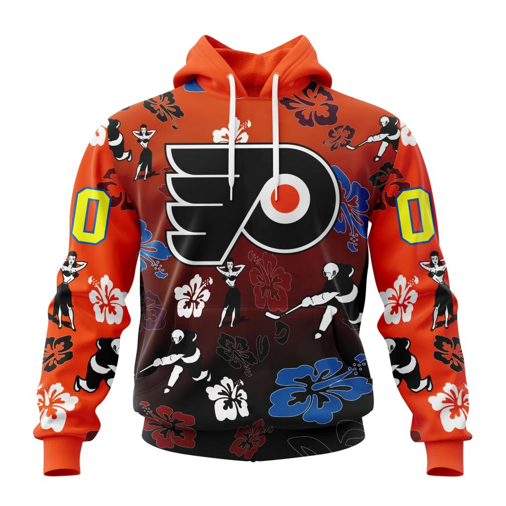 Hoodie NHL Philadelphia Flyers X Hawaii Specialized Design For Hawaiia V0122 QTNHL080524A3793HD