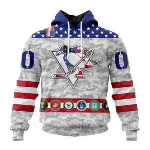 Hoodie NHL Pittsburgh Penguins Armed Forces Appreciation St2201 QTNHL080524A2764HD