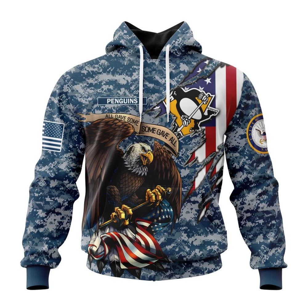 Hoodie NHL Pittsburgh Penguins Honor Us Navy Veterans St2202 QTNHL080524A3147HD