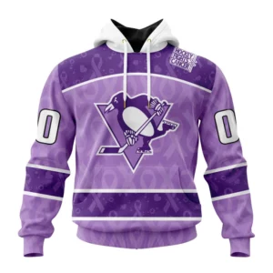 Hoodie NHL Pittsburgh Penguins New Lavender Hockey Fight Cancer St2301 QTNHL080524A1478HD
