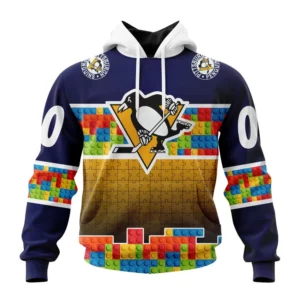 Hoodie NHL Pittsburgh Penguins Special Autism Awareness Design V2301 QTNHL080524A2232HD