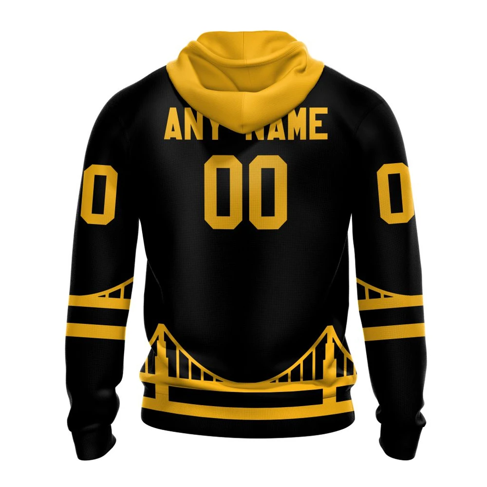 Hoodie NHL Pittsburgh Penguins Special Blackout Design St2401 QTNHL080524A592HD - Image 2