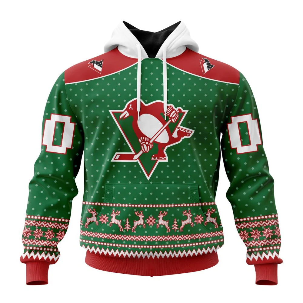 Hoodie NHL Pittsburgh Penguins Special Christmas Apparel St2201 QTNHL080524A3036HD