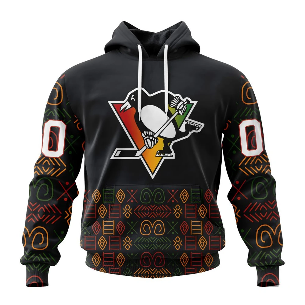 Hoodie NHL Pittsburgh Penguins Special Design For Black History Month St2401 QTNHL080524A1052HD