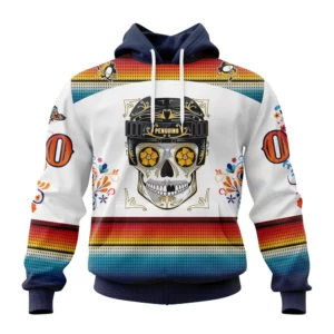Hoodie NHL Pittsburgh Penguins Special Design For Dia De Los Muertos St2301 QTNHL080524A1441HD