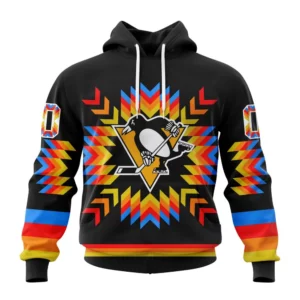 Hoodie NHL Pittsburgh Penguins Special Design With Native Pattern St2306 QTNHL080524A1020HD